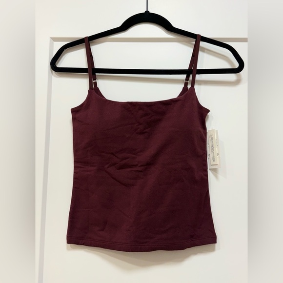 Abercrombie & Fitch Bra Free 90s Cami Red Wine NWT - Picture 8 of 12